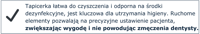 Tapicerka łatwa do czyszczenia i odporna na środki dezynfekcyjne