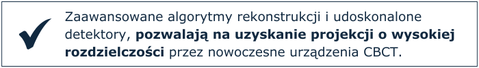 Zaawansowane algorytmy rekonstrukcji i udoskonalone detektory