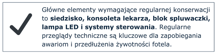 główne elementy do regularnej konserwacji unitów