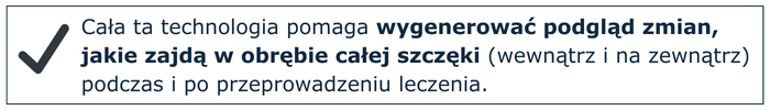 podgląd zmian, jakie zajdą w obrębie całej szczęki