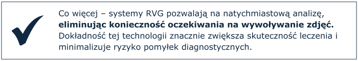 systemy RVG pozwalają na natychmiastową analizę