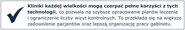 Kliniki każdej wielkości mogą czerpać pełne korzyści z tych technologii